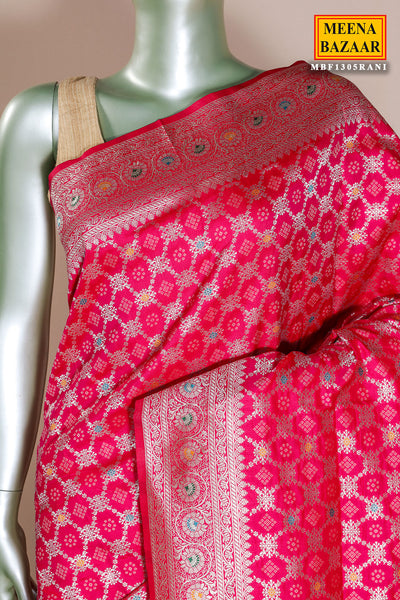 Rani Silk Weaving Saree Elegant Traditional Saree