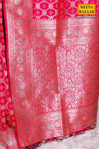 Rani Silk Weaving Saree Elegant Traditional Saree