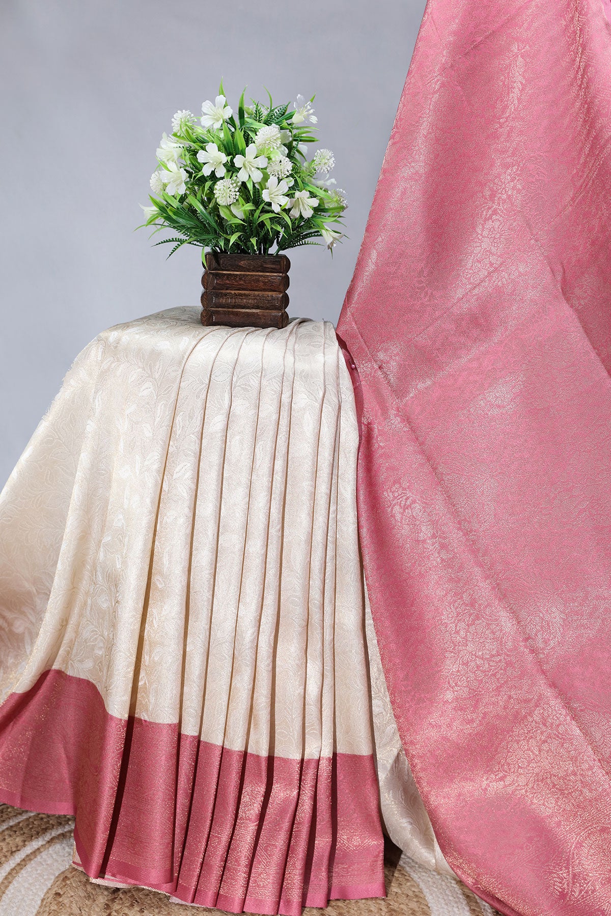 Tussar Silk Weaving Saree Traditional Festive Wear