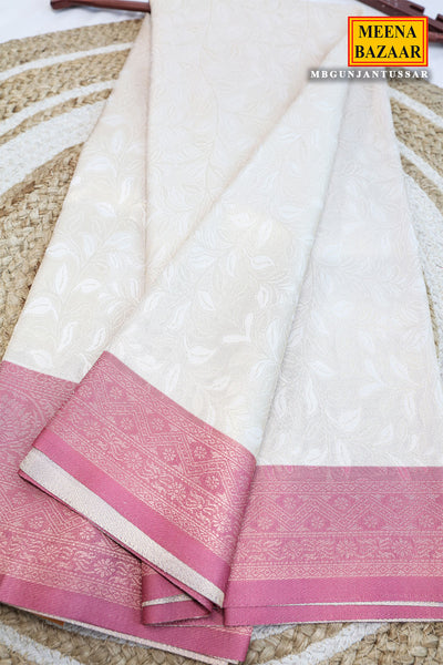 Tussar Silk Weaving Saree Traditional Festive Wear