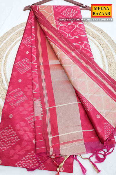 Rani Cotton Weaving Saree Elegant Daily & Festive Wear