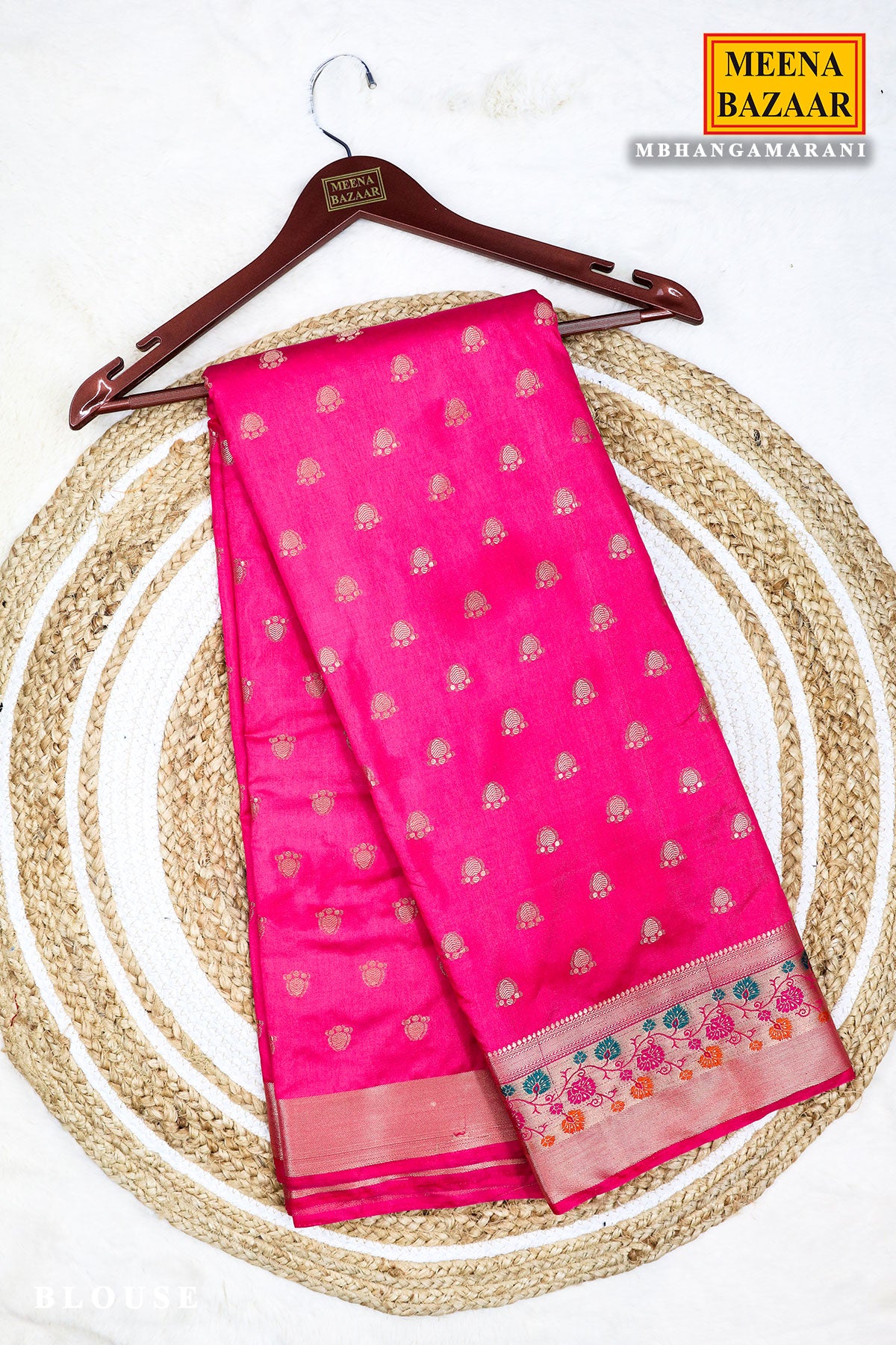 Rani Blended Silk Zari Woven Saree