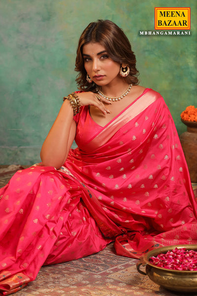 Rani Blended Silk Zari Woven Saree