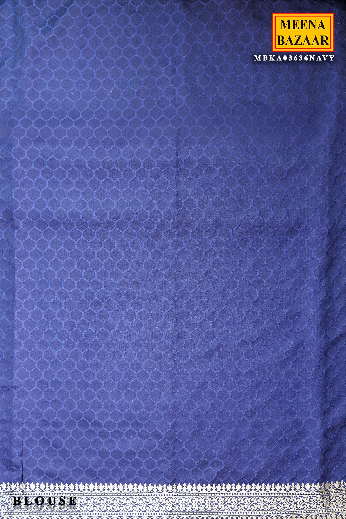 Navy Banarasi Silk Zari Woven Saree