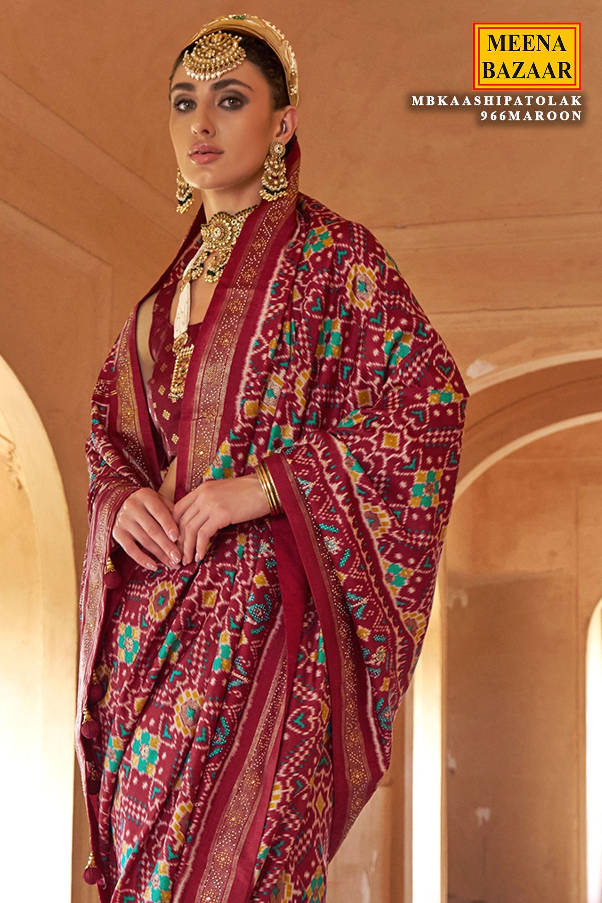 Maroon Silk Weaving Saree Elegant Traditional & Festive Wear