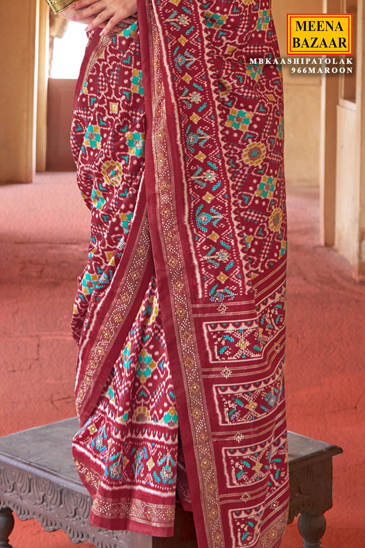 Maroon Silk Weaving Saree Elegant Traditional & Festive Wear