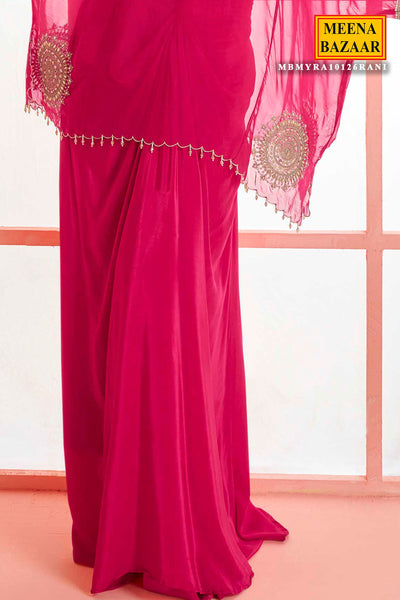 Rani Short Kaftan Set with Zari, Pearl & Mirror Work Stylish Festive Ensemble