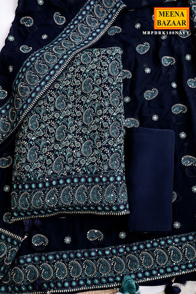 Navy Suit Piece Bold Meets Classic Unstitched Suit