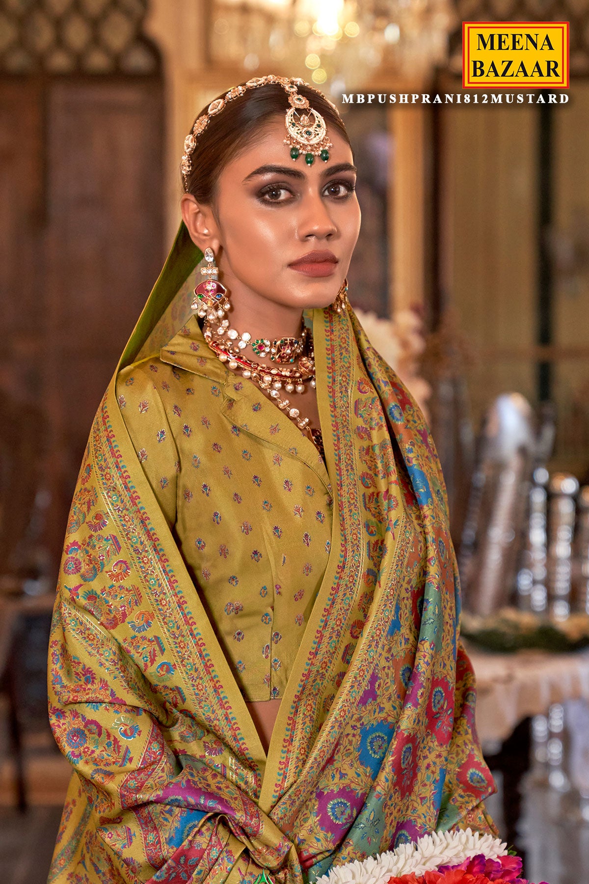 Mustard Silk Weaving Saree Elegant Traditional & Casual Wear