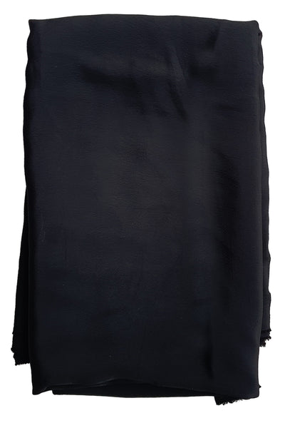 Black Crepe Embroidered Suit Set In Digital Print