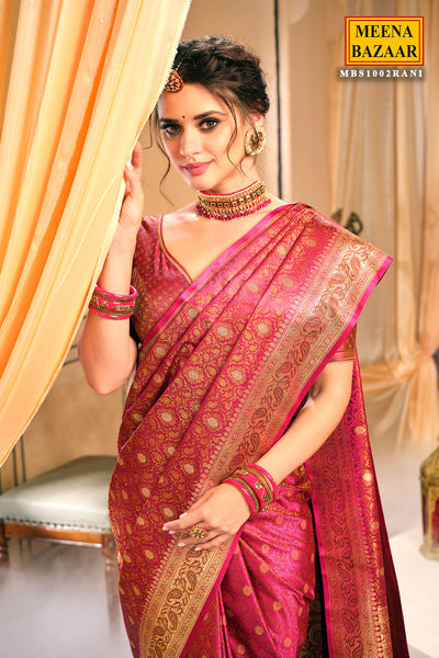 Rani Woven Banarasi Silk Saree