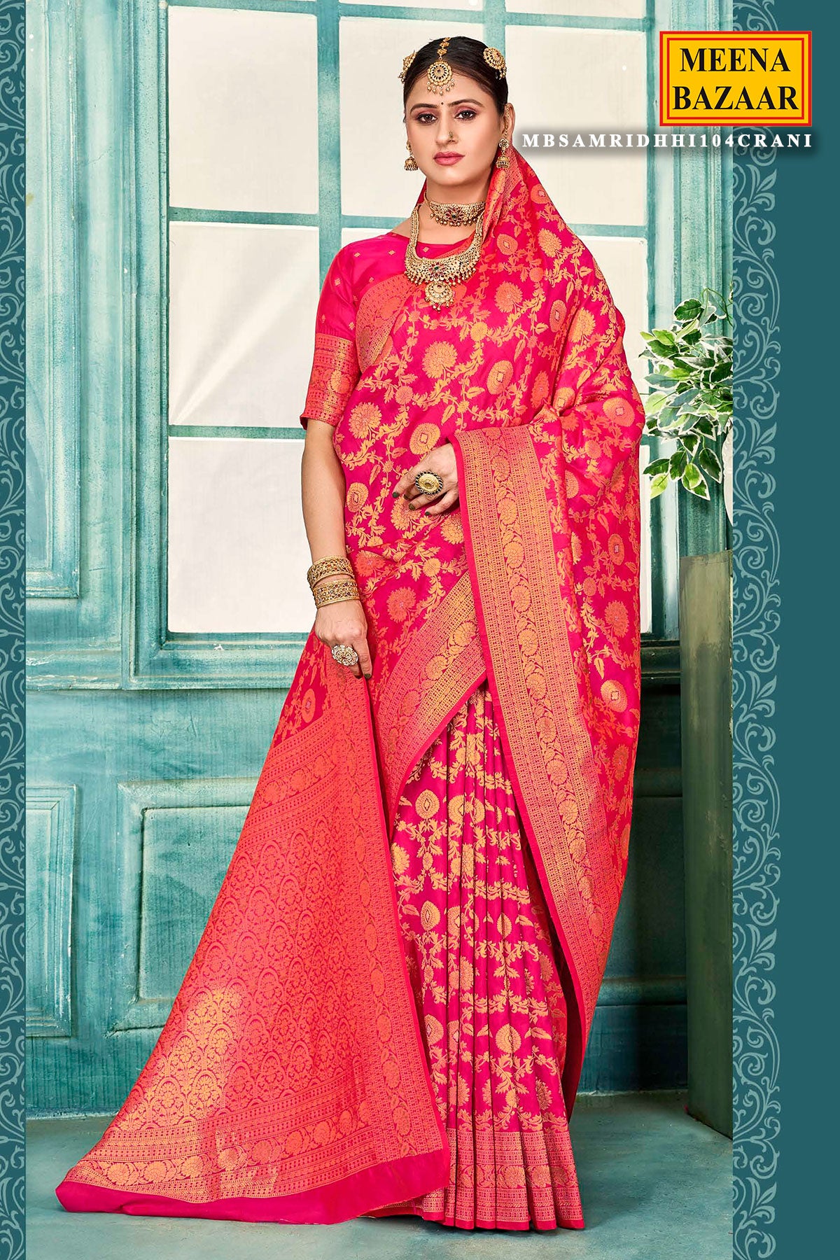 Rani Silk Weaving Saree Elegant Traditional & Festive Wear