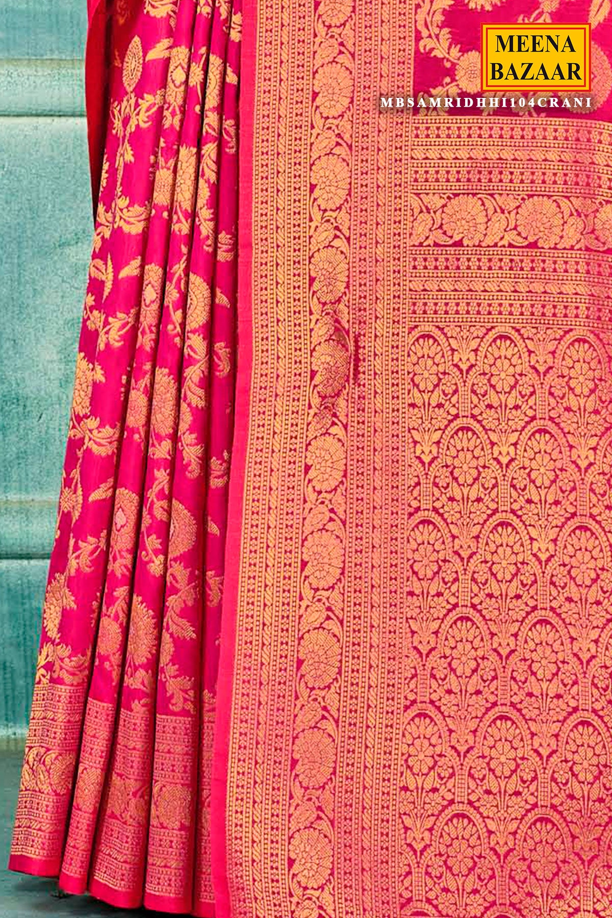 Rani Silk Weaving Saree Elegant Traditional & Festive Wear