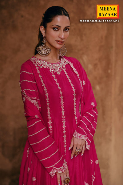 Rani Chinon Sequins Embroidered Suit Set