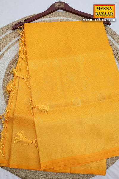 Mustard Silk Weaving Saree Elegant Traditional & Festive Wear