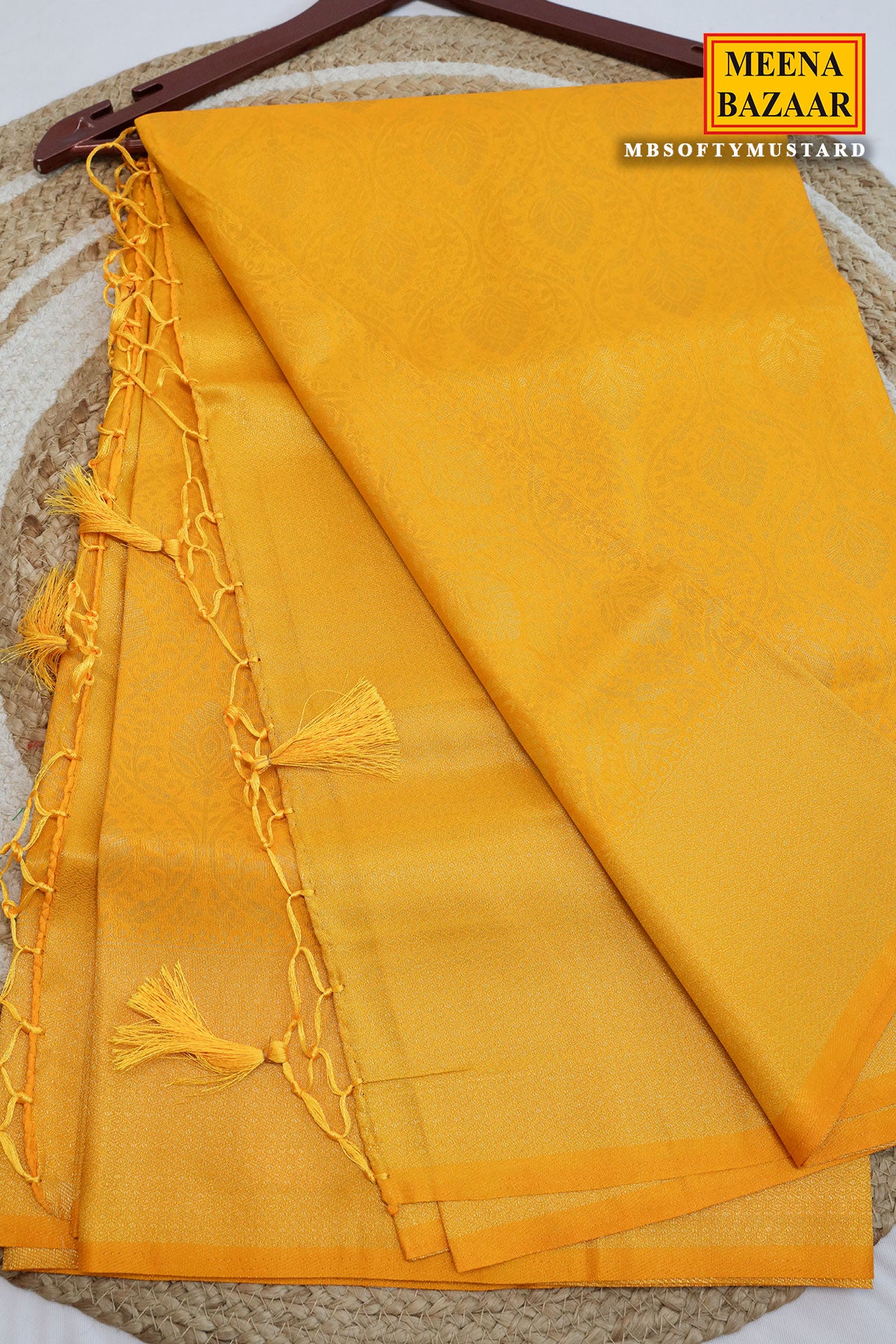 Mustard Silk Weaving Saree Elegant Traditional & Festive Wear