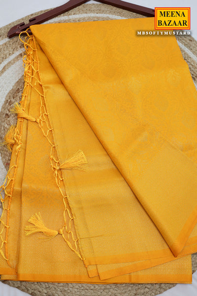 Mustard Silk Weaving Saree Elegant Traditional & Festive Wear