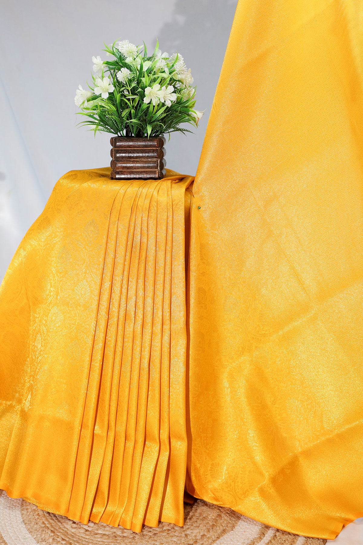 Mustard Silk Weaving Saree Elegant Traditional & Festive Wear