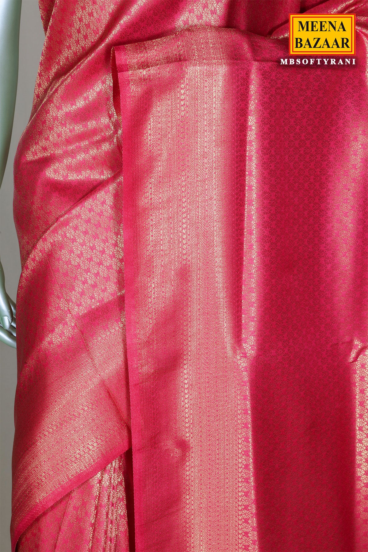 Rani Silk Weaving Saree Elegant Festive & Wedding Wear Saree