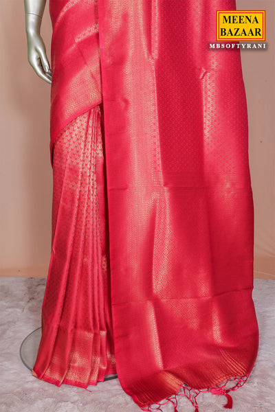 Rani Silk Weaving Saree Elegant Festive & Wedding Wear Saree