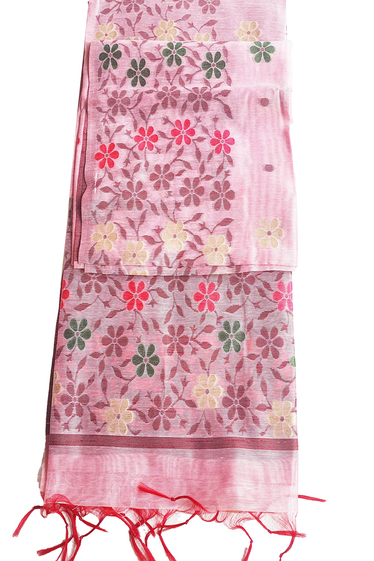 Mauve Organza Silk Floral Printed Saree