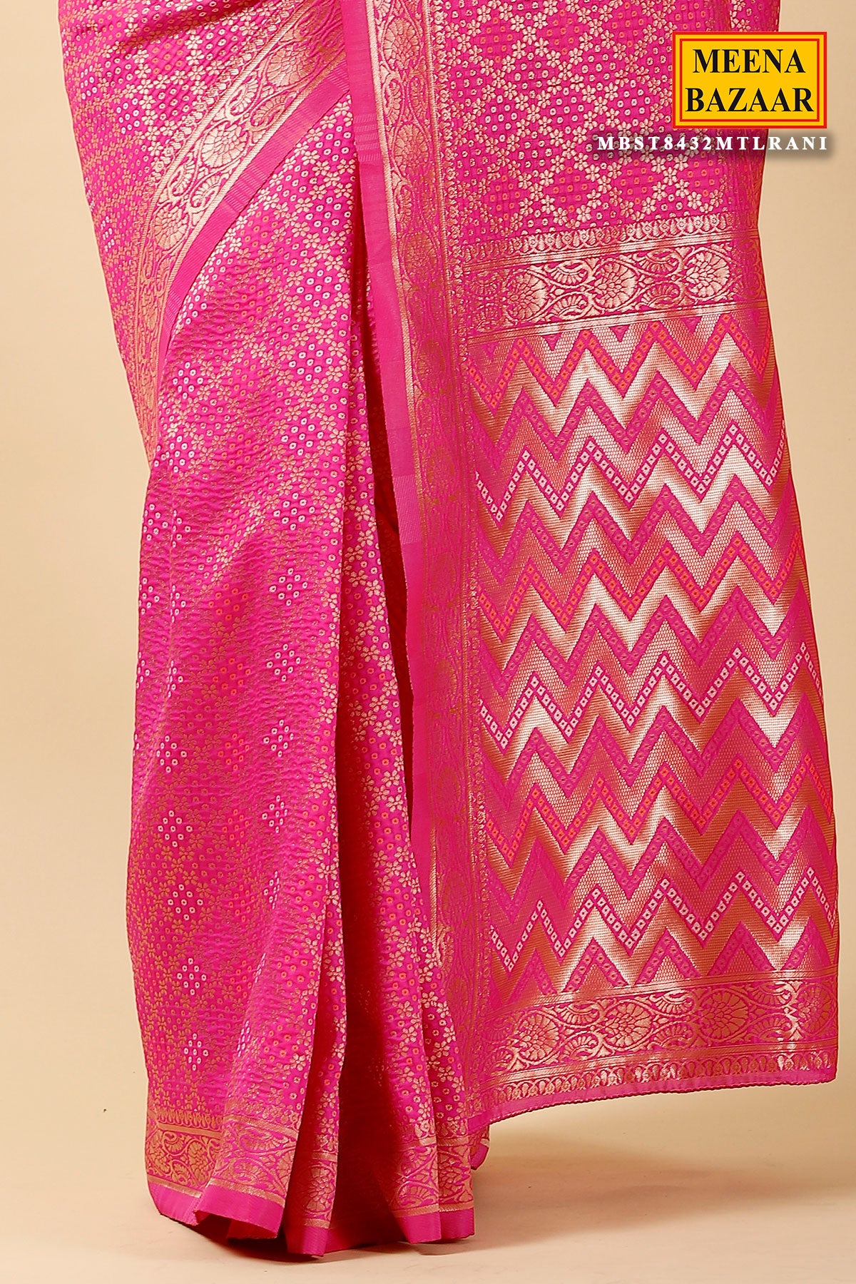 Rani Cotton Woven Saree