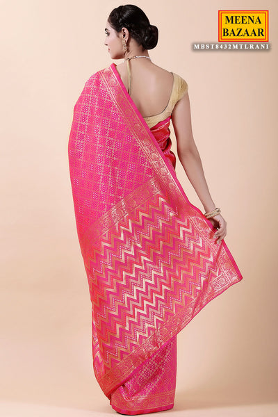 Rani Cotton Woven Saree