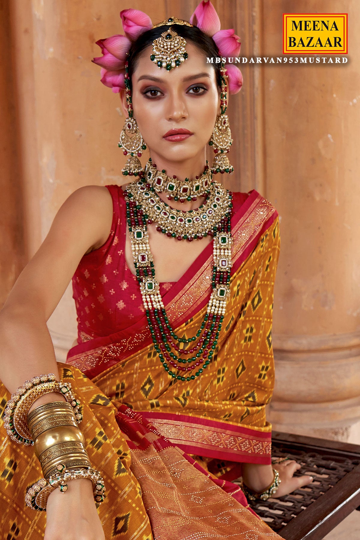 Mustard Silk Weaving Saree Elegant Traditional & Festive Wear