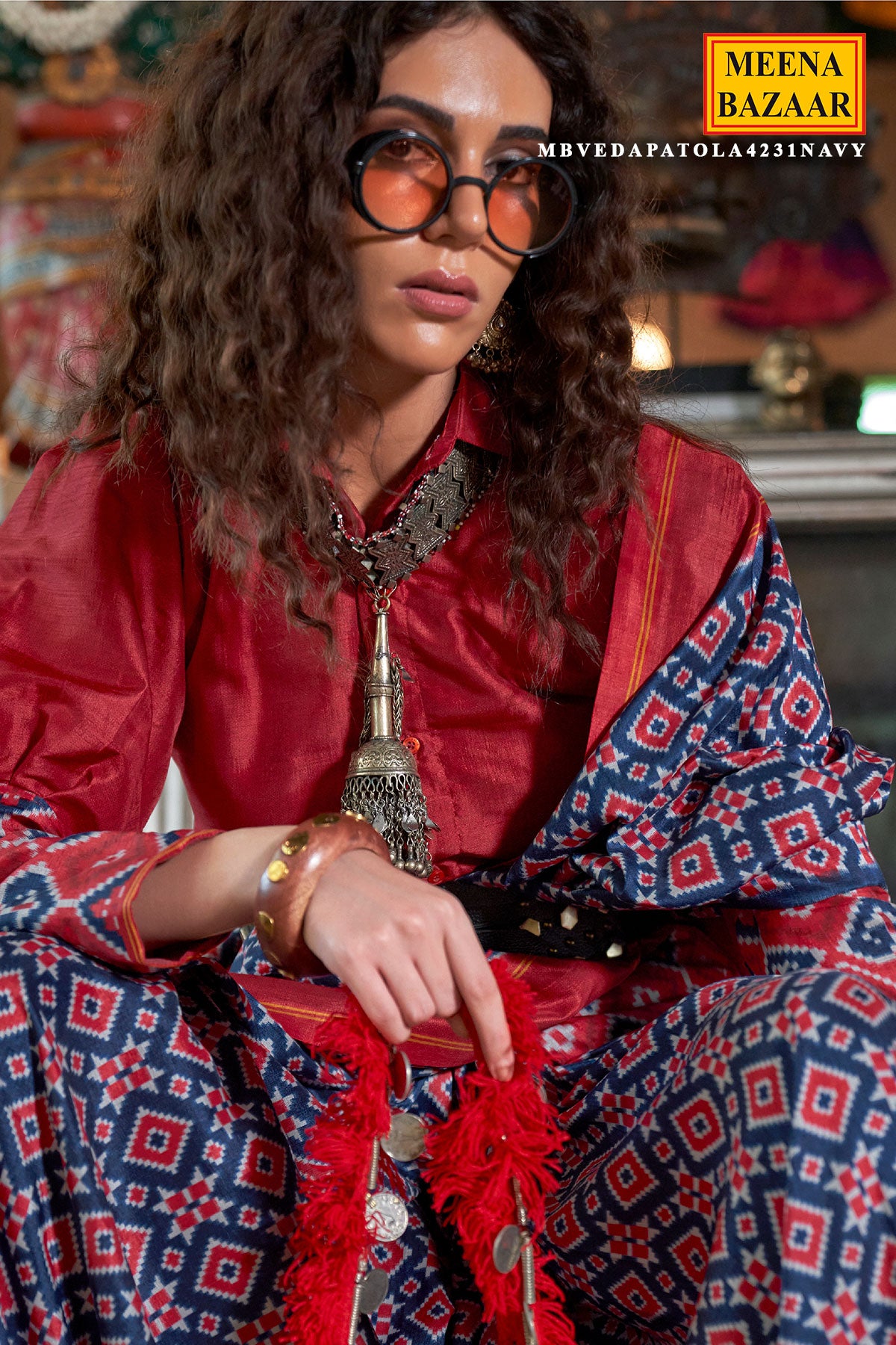 Navy Silk Weaving Saree Elegant Traditional & Festive Wear