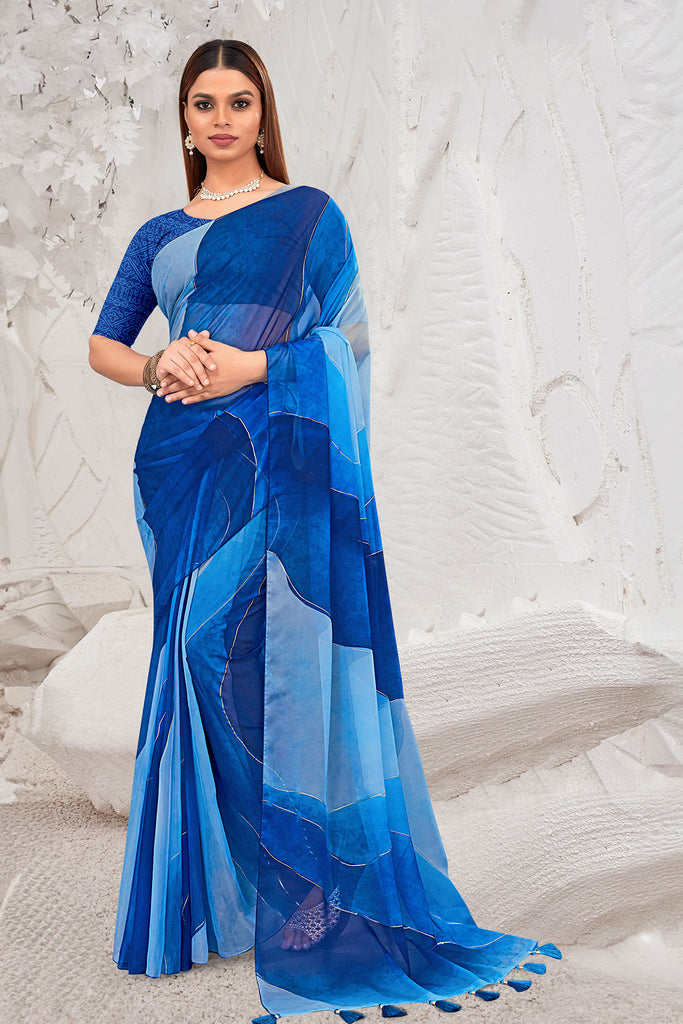 Meena Bazaar - A beautiful Chiffon Saree from Meena Bazaar. | Facebook