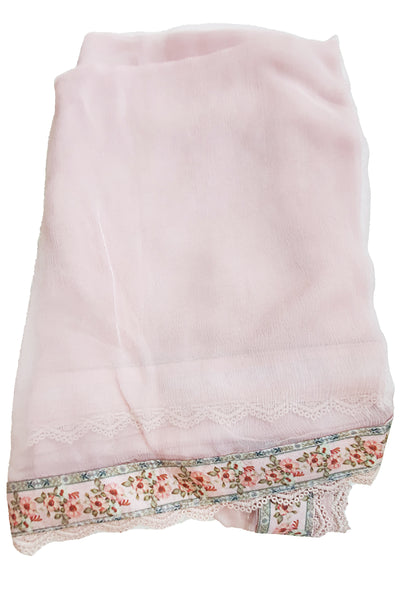 Pink Muslin Cotton Block Printed Suit Set