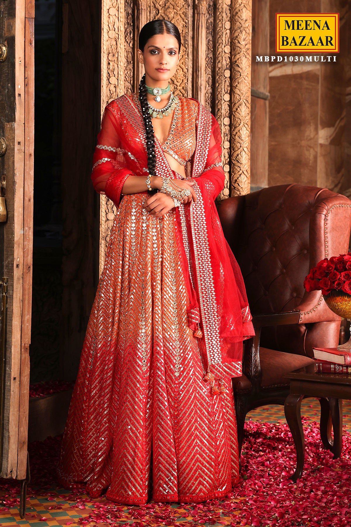 Meena Bazaar's vast array of lehengas is a treat for all brides and  bridesmaids! | Bridal Wear | Wedding Blog