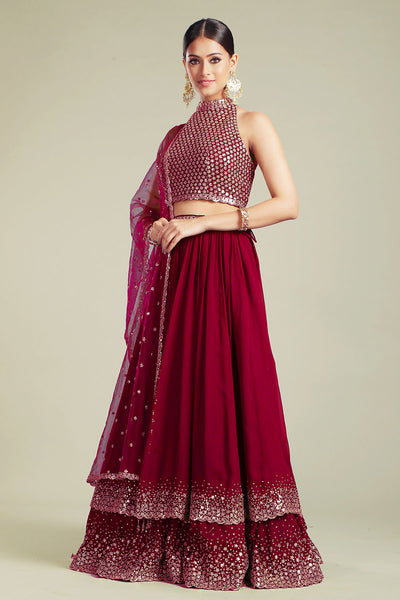 Meena Bazaar: Banarasi brocade laacha set | Indian lehenga, Formal dresses  long, Dress