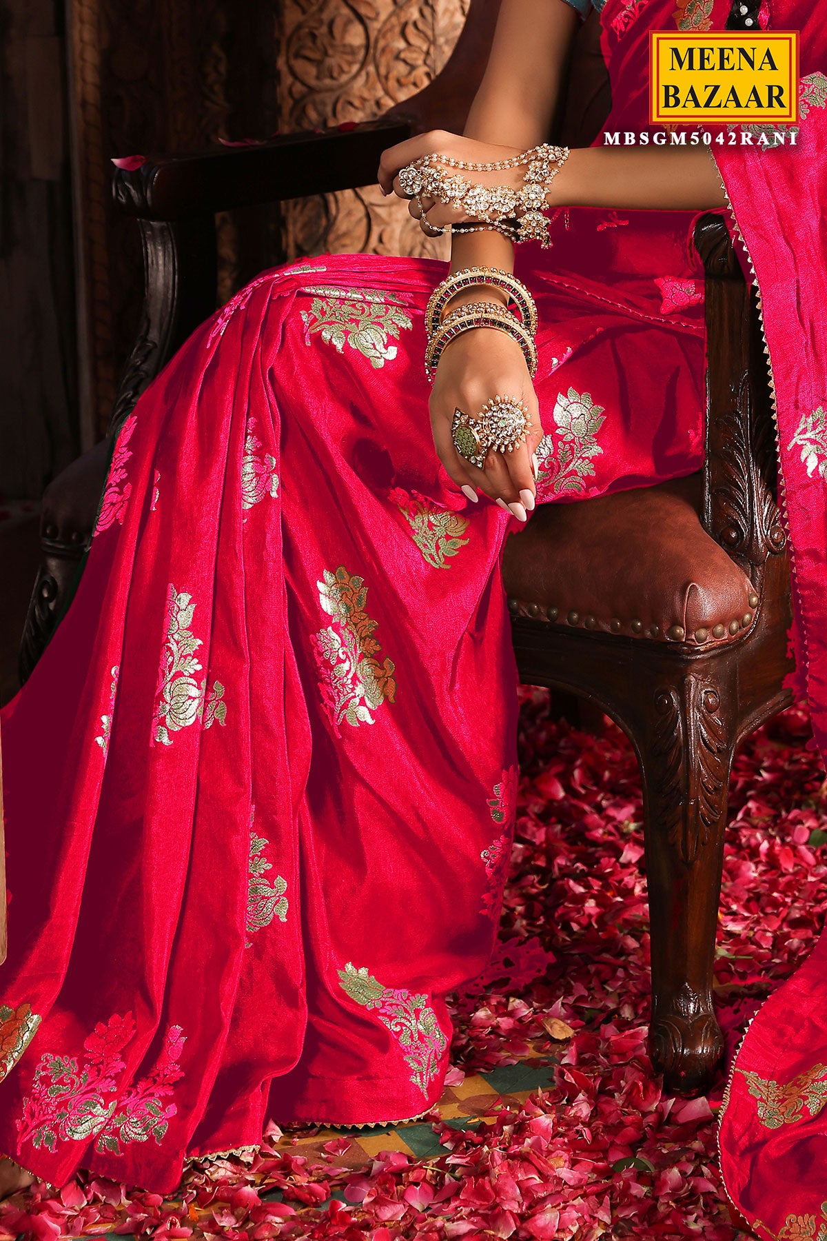 Rani Silk Woven Saree