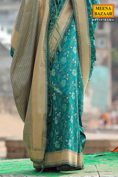 Rama Banarasi Silk Saree