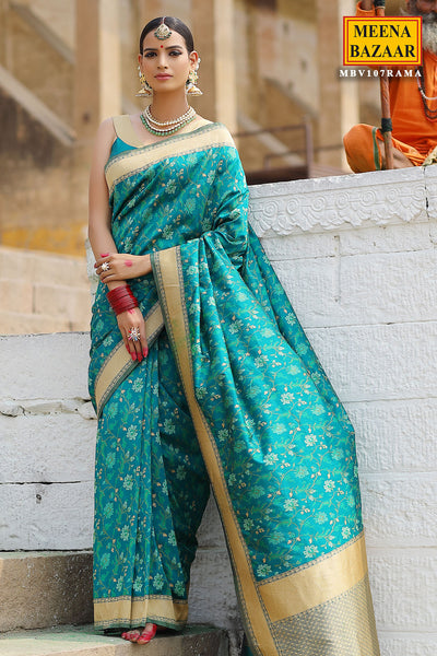 Rama Banarasi Silk Saree